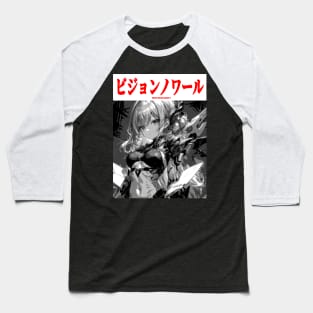 Cyberpunk Cyborg Girl Japanese Vaporwave Urban Aesthetic Baseball T-Shirt